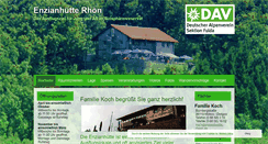 Desktop Screenshot of enzianhuette-rhoen.de